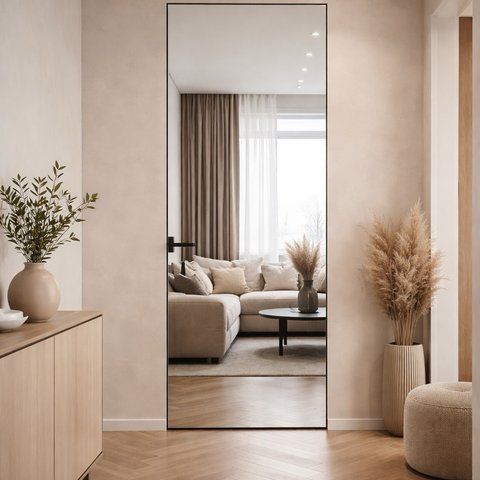 Двері прихованого монтажу Standart Inside 52мм дзеркало\грунт copy_copy_d1-9003 фото