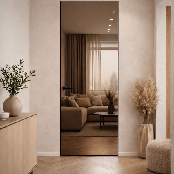 Двері прихованого монтажу Standart Inside 52мм дзеркало\грунт copy_copy_d1-9003 фото